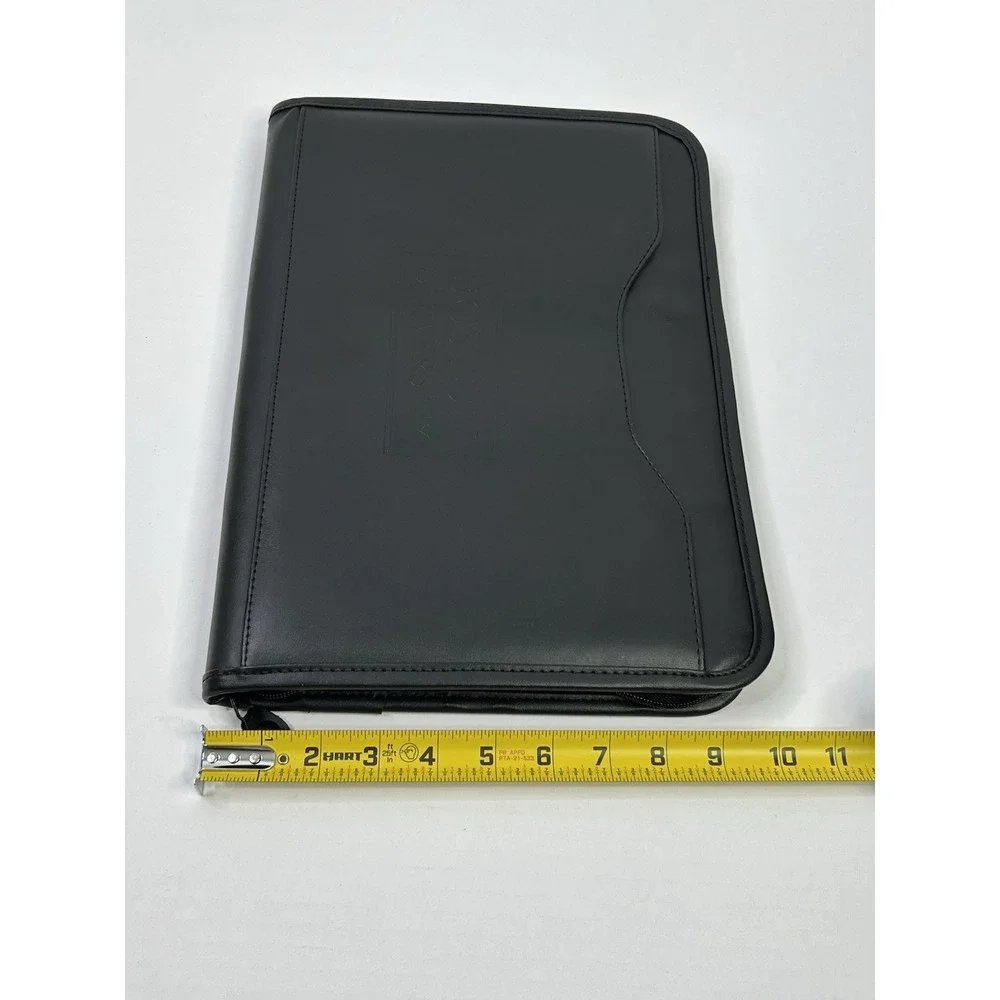 Portfolio Boston University Black Embossed Front Organizational Pockets